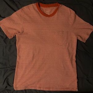 Urban Outfitters Orange & White striped Tee